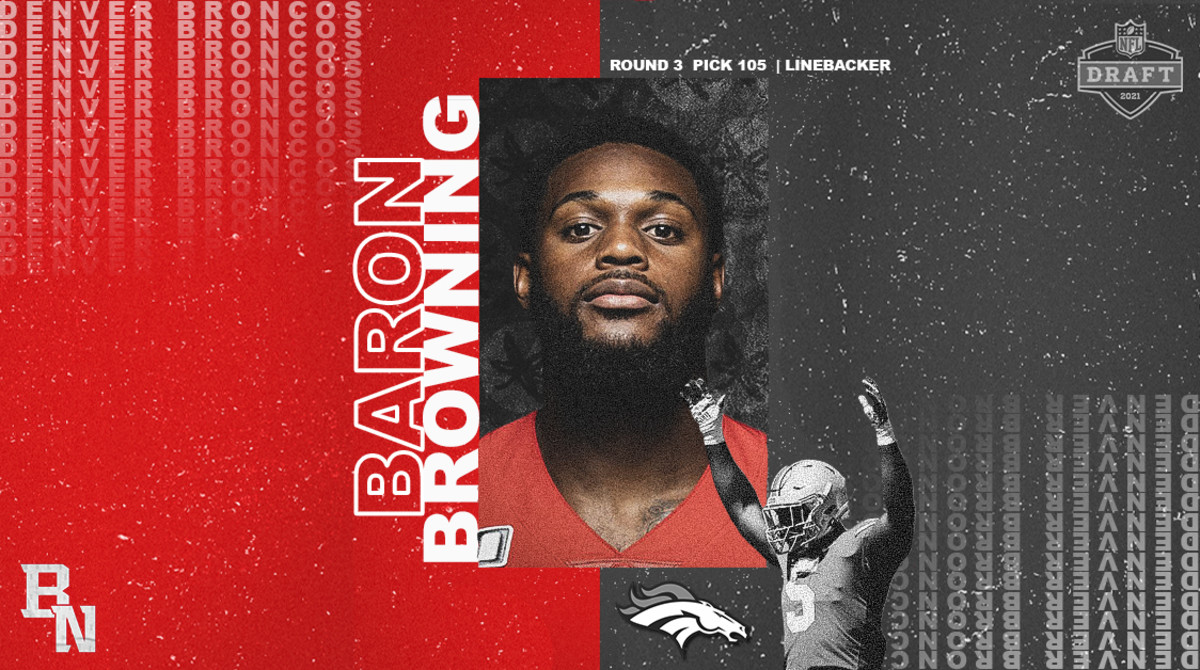 Baron Browning NFL Draft Card
